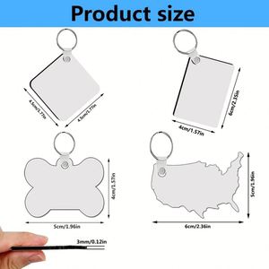 Porte-clés vierges en bois MDF double face pour sublimation avec logo personnalisé - Product Image 3