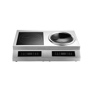 Cuisinière à induction commerciale à double brûleur plat et concave 5000W*2 avec contrôle par capteur AM-CD207 Cuisinière à induction commerciale AM-CD2 - Product Image 1
