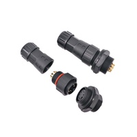 Panneaux d'éclairage extérieur 2 ~ 8Pin câble électrique Plgu M25 assemblage à vis connecteur de montage sur panneau prise mâle femelle IP68