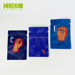 Sacs de pochette biodégradables personnalisés ligne de déchirure facile avec fermeture à glissière écologique emballage en plastique zip-lock sac à 3 joints latéraux - Product Image 3