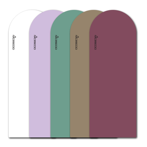 Tapete de Yoga Extra <span class=keywords><strong>Grande</strong></span> de 4.5mm, Antideslizante, de Caucho Natural, con Impresión de Logotipo Personalizado, Forma Curva, Ovalada, de PU - Product Image 1