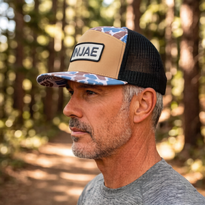 Gorra de Béisbol Trucker de 7 Paneles con Visera Plana y Cierre a Presión, con Logotipo Personalizado, Diseño de Camuflaje, para Hombre y Mujer, Ajustable, para Verano y Actividades al Aire Libre - Product Image 6