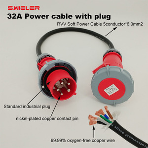 <span class=keywords><strong>สาย</strong></span>เคเบิลกล่องจ่ายไฟแบบกำหนดเอง 16 <span class=keywords><strong>เมตร</strong></span> 5 พิน <span class=keywords><strong>ราคา</strong></span>ขายส่ง <span class=keywords><strong>สาย</strong></span> 5 แกน 5*16 มม. 5awg <span class=keywords><strong>สาย</strong></span>ต่อพ่วงพร้อมหัวต่อ 32A - Product Image 2