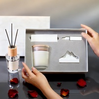 Ensemble diffuseur d'arômes haut de gamme et bougie en cire de soja avec coffret cadeau exquis, idéal pour les cadeaux d'affaires et les cadeaux de fêtes