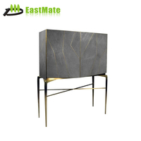 Console contemporaine en bois massif durable pour hall d'hôtel et décoration et rangement de salon moderne