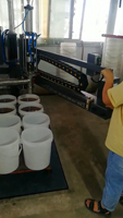 Machine de remplissage IBC semi-automatique pour liquides et produits visqueux