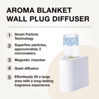 Diffuseur d'arômes mural sans eau pour la maison, diffuseur d'huiles essentielles à brancher avec 3 modes de diffusion et veilleuse LED