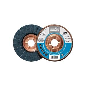 LUKAS Disco tipo ventilador SLTT ZK DM 178 mm granulación 40 corindón de circonio de acero plano - Product Image 1