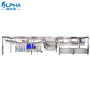 Automatic 300 birds 500 birds Chicken Slaughtering Machine Line