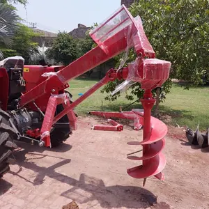 Extracteur de trous pour tracteur, piquets robustes, avec creuser précise et une poignée facile