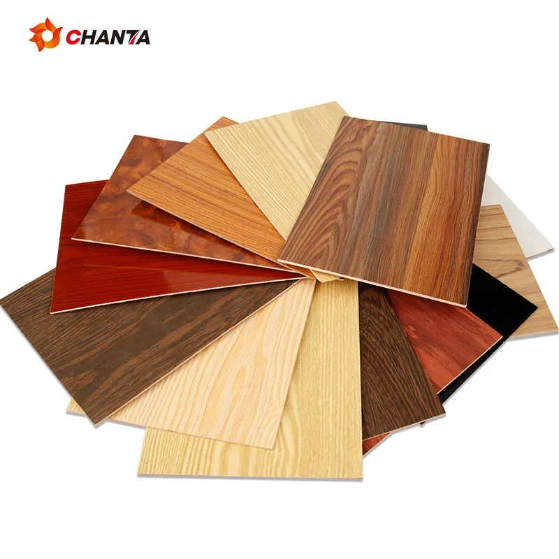 Excellent suppliers chanta low price 3mm white laminated melamine mdf board for Furniture Decoration