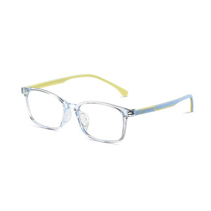 Wanda Children's Rectangular TR90 <b>Eyeglasses</b> <b>Frame</b> Lightweight Myopia Glasses For Boys Age 6-12 Medium Size - Product Image 5