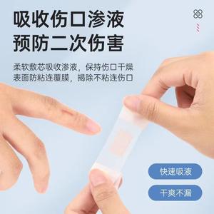 Miao Qi Ling - Parche para heridas de 72 mm x 13 mm, tipo PU impermeable, caja de 100 unidades para cortes y rasguños menores - Product Image 5