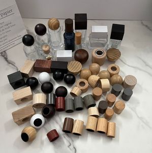 Venta directa de tapa de madera personalizada de alta calidad para botella de vidrio de Perfume de aceite de masaje - Product Image 3