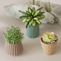 Nouvelles idées : Moule en silicone en forme de baril pour pot de fleurs en béton, plantes succulentes, moule en ciment, résine époxy, plâtre et argile