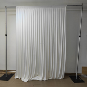Bán chạy nhất 190G chất lượng cao gấp đôi nếp gấp Spandex rèm cửa, tuyệt vời draping và độ đàn hồi, cho trang trí tiệc cưới - Product Image 6