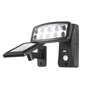 LED Solar <b>Motion</b> <b>Sensor</b> Wall <b>Light</b> Outdoor Waterproof Floodlight 6-12 Hour Lighting HJ-013 - Product Image 1