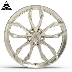 Custom hre design Frozen golden forged wheels 18 19 20 21 22 inch P201 fit on the Benz C200 E300 CLA A35 A45 CLS 5x112 BMW AUDI