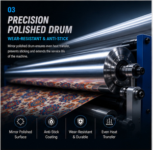 <strong>Calandra</strong> Sublimation Textil Industrial Para Transferencia De Calor, Maquina De Sublimation 1.8m Con Rodillo De Aceite - Product Image 4