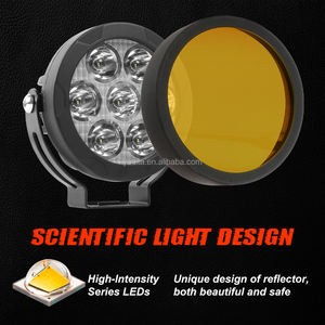 Faros delanteros LED de haz ultraancho 6000K, 60W, 4,5 pulgadas, IP67, luz de inundación auxiliar impermeable <span class=keywords><strong>para</strong></span> conducción nocturna todoterreno, nueva tecnología - Product Image 4