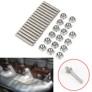 Stainless Steel Exhaust Manifold <b>Bolt</b> Kit For Ford 4.6L 5.4L V8 Engine Class 10.9 12.9 Unc Thread With Nuts - Product Image 1