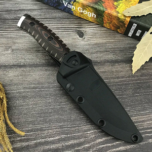 Cuchillo de Caza de Hoja Fija de Acero HL D2 con Mango G10 y Funda Kydex, Multifuncional, Personalizable OEM, Grosor de 3.1mm - Product Image 5