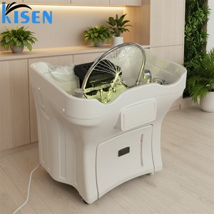 ระบบเก็บน้ำแบบพกพา Kisen เครื่องสปาแรงดันสูง ระบบหมุนเวียนน้ำ อุปกรณ์อบไอน้ำสำหรับร้านเสริมสวย อ่างสระผม - Product Image 1