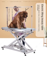 Table de toilettage pour chiens en acier inoxydable de levage hydraulique de haute qualité conception de portique carré pour chats et chiens nettoyage et bain pour animaux de compagnie