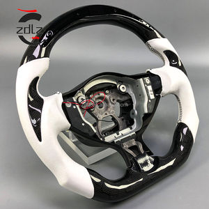 <span class=keywords><strong>พวงมาลัย</strong></span>คาร์บอนไฟเบอร์หุ้มหนังกลับสีขาวแบบกำหนดเองสำหรับรถยนต์นิสสัน 370Z 370 Z ปี 2012 2013 2014 2015 <span class=keywords><strong>พวงมาลัย</strong></span>แบบมีไฟ LED - Product Image 2