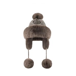 Gorro de Punto Mongol para Mujer, Acolchado, Cálido, con Protección para las Orejas, Resistente al Viento y al Frío - Product Image 3