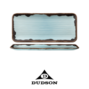 Harvest Turquoise Serving Platter 34.6 × 15.6 cm Rectangular Dudson Ceramicadecoratamano - Product Image 4