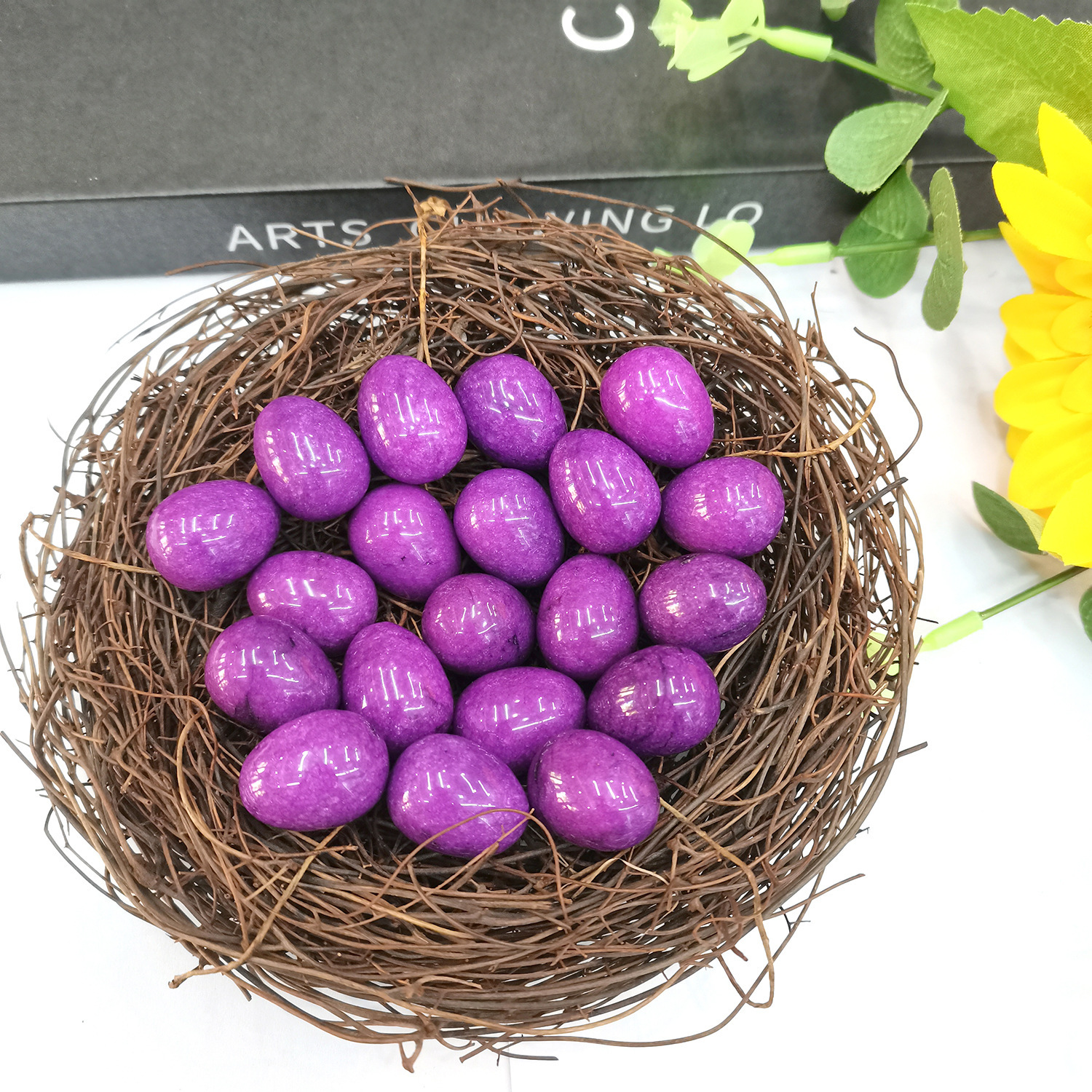 Oeufs de jade violet