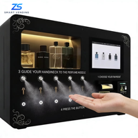 24h Self-service 5 Bottles 5 Spray Nozzle Perfume Dispenser Vending Machine Touch Screen Multiple Payment SDK Wi-Fi