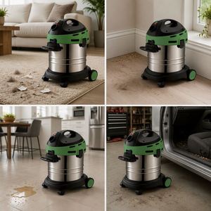 Aspiradora Multifuncional de Alta Calidad, de Bajo Ruido, para Uso en Seco y Húmedo, con Tanque, para Uso Doméstico, Industrial y Comercial - Product Image 2