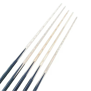 One Piece Maple Wood Snooker Cue With Ebony Butt Sleeve Durable Wooden Shaft For Snooker - Product Image 4