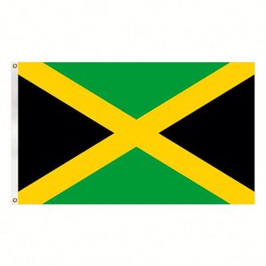 3x5FT Polyester Cheap Price Jamaica Country <b>Flag</b> and National <b>Flag</b> With Two Grommets - Product Image 1