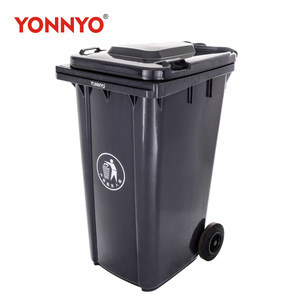 Vente directe d'usine Yongyao, poubelle en plastique épaissie de 240 L, montée sur chariot, poubelle d'assainissement extérieure, garantie de deux ans - Product Image 3
