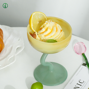 Vaso Creativo Retro para Helado, Té con Leche, Batidos, Postres, Bebidas, Vaso Alto para Pudín, Tazón de Vidrio para Helado - Product Image 3