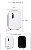 Diffuseur d'huiles essentielles sans eau à deux fluides, électrique, en plastique, mural, contrôlé par application, 300 ml, garantie 1 an, fonctionnement silencieux