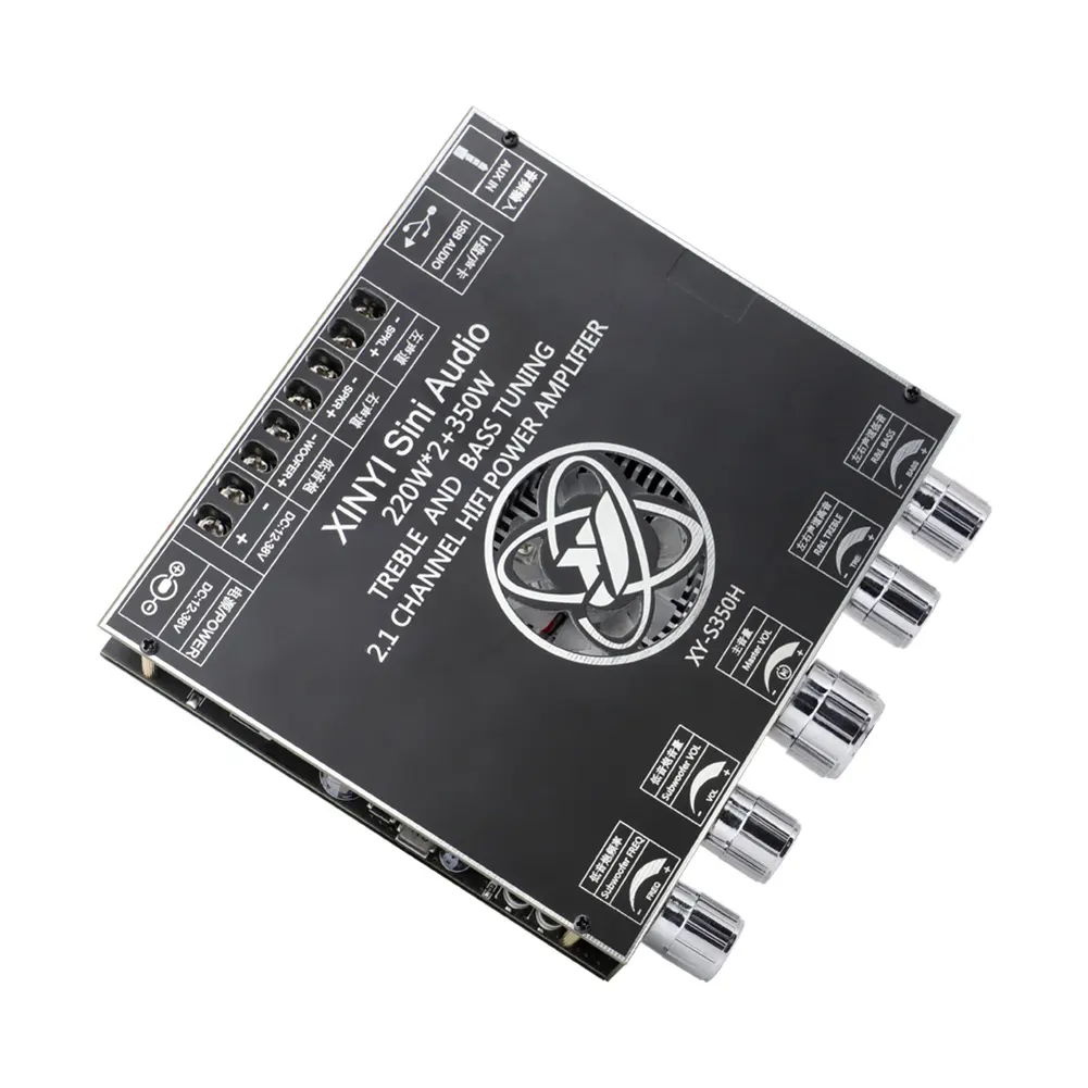 2.1-Channel TPA3251 Blu-tooth Digital Amplifier Module High And Low Tone Subwoofer,220Wx2+350W Amplifier Board XY-S350H