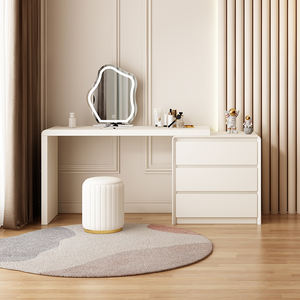 Miroir de coiffeuse <span class=keywords><strong>vintage</strong></span> en verre pour enfant, mini, doré, 1 pièce, petite conception, table de maquillage pour chambre à coucher - Product Image 3