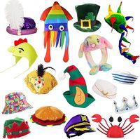 Baige unisexe drôle chapeaux de fête ensemble nouveauté Photo stand accessoires cadeaux drôles pour adultes et adolescents pour mariages événements fêtes