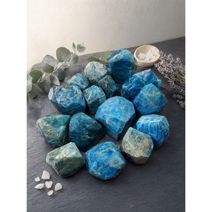 Blue Apatite free forms lot of 15 pieces -reiki/energy/chakra/healing - 2 to 4 inches and 5.19 kg - Product Image 3