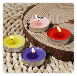 Bougie chauffe-plat ronde <span class=keywords><strong>en</strong></span> aluminium, sans fumée, pour la Saint-Valentin, idéale pour les propositions de mariage, les hôtels et le thé, petite bougie décorative. - Product Image 3