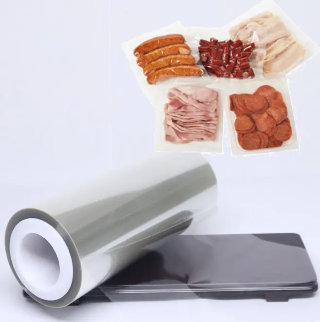 High Barrier Meat Package Alox PET Film Transparent Metallized Film Moisture Proof Soft Packaging Film 1ton