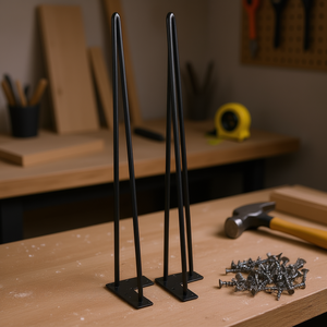 Gambe per Mobili Stile Industriale in Acciaio Inossidabile da 28 Pollici per Arredamento - Product Image 2