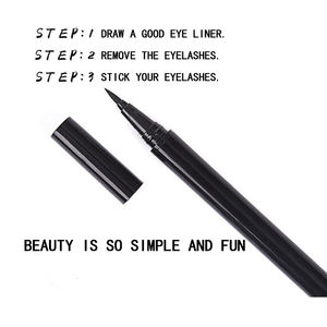 Vente en gros de stylo colle Eyeliner liquide magnétique 0.6g Eyeliner pointe <span class=keywords><strong>feutre</strong></span> dentelle étanche OEM ODM Service de marque privée - Product Image 2