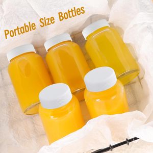 2oz Empty Round Pet Shot Plastic Bottles for Fresh Juice with Plastic <b>Tamper</b> Evident Lid 60ml Plastic Shot Bottles for Juice - Product Image 6