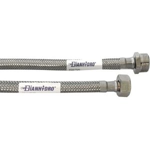 Tuyau de plomberie flexible en inox MF 1/2 X 3/8 de 50 cm - Product Image 1