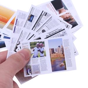 Xicheng casa de muñecas miniatura Color periódico BJD Mini simulación noticias revista OB11 accesorios de tiro - Product Image 2